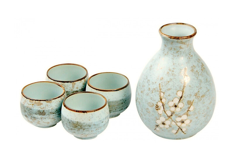 Sada na saké, karafu a 4 šálky – Soshun