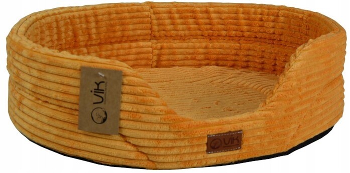 Pelíšek oválné č. 5 64x54x17 manšestr hnědý Eko