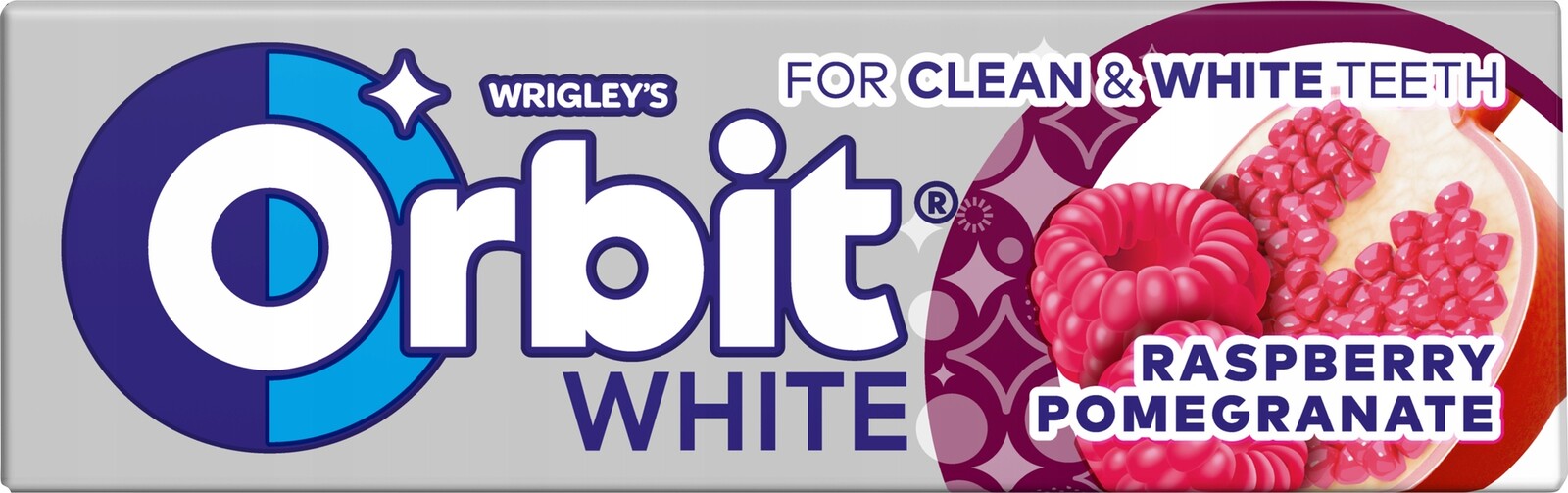 Wrigley's Orbit White žvýkačky s příchutí maliny a granátového jablka 14 g 30 ks