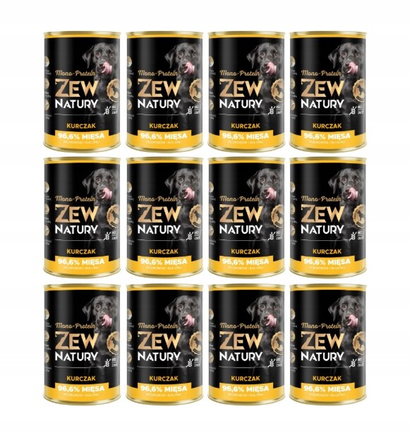Zew Natury s kuřecím masem 12x400 g Krmivo pro dospělého psa Monoproteinové