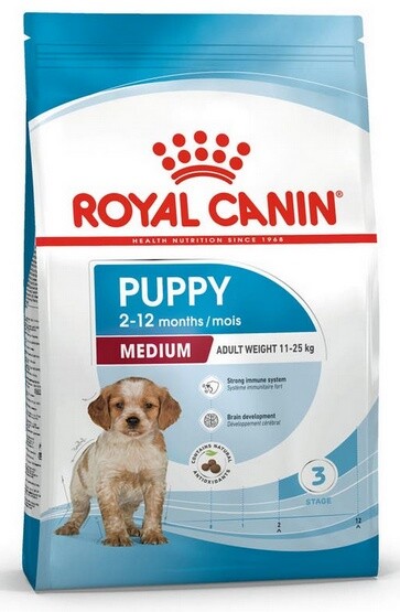 Krmivo vyvinuté speciálně pro štěňata středních plemen – Royal Canin 3 kg