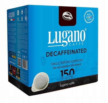 Lugano Caffe Káva v sáčcích, systém Ese Bez Kofeinu /150 kusů/