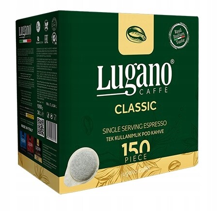 Lugano Caffe Káva v sáčcích, systém Ese Classic /150 kusů/