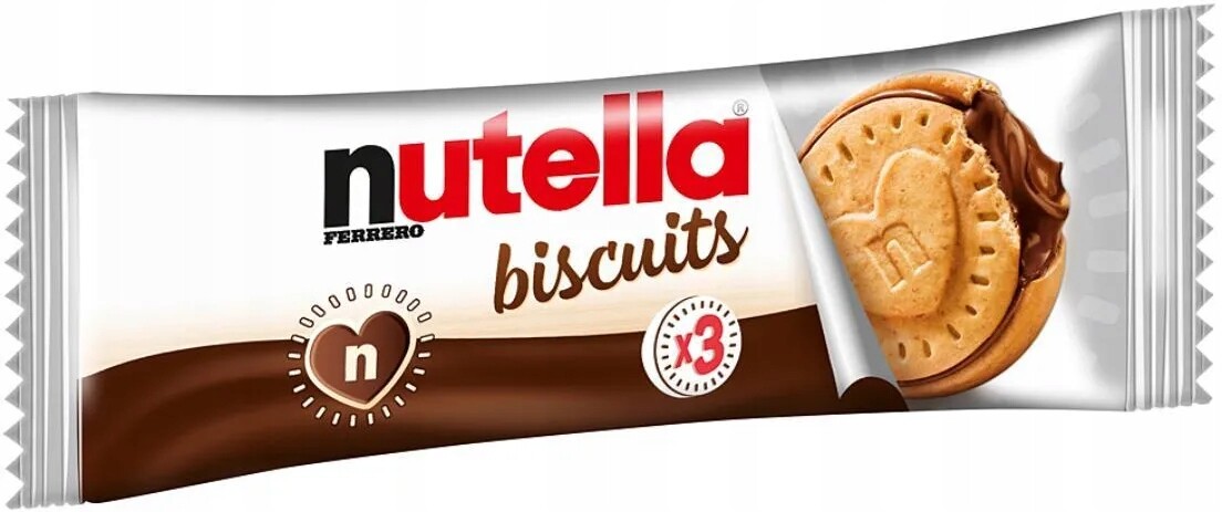 Ferrero Nutella Biscuits křehké sušenky s krémovou náplní 41.4 g 28 ks
