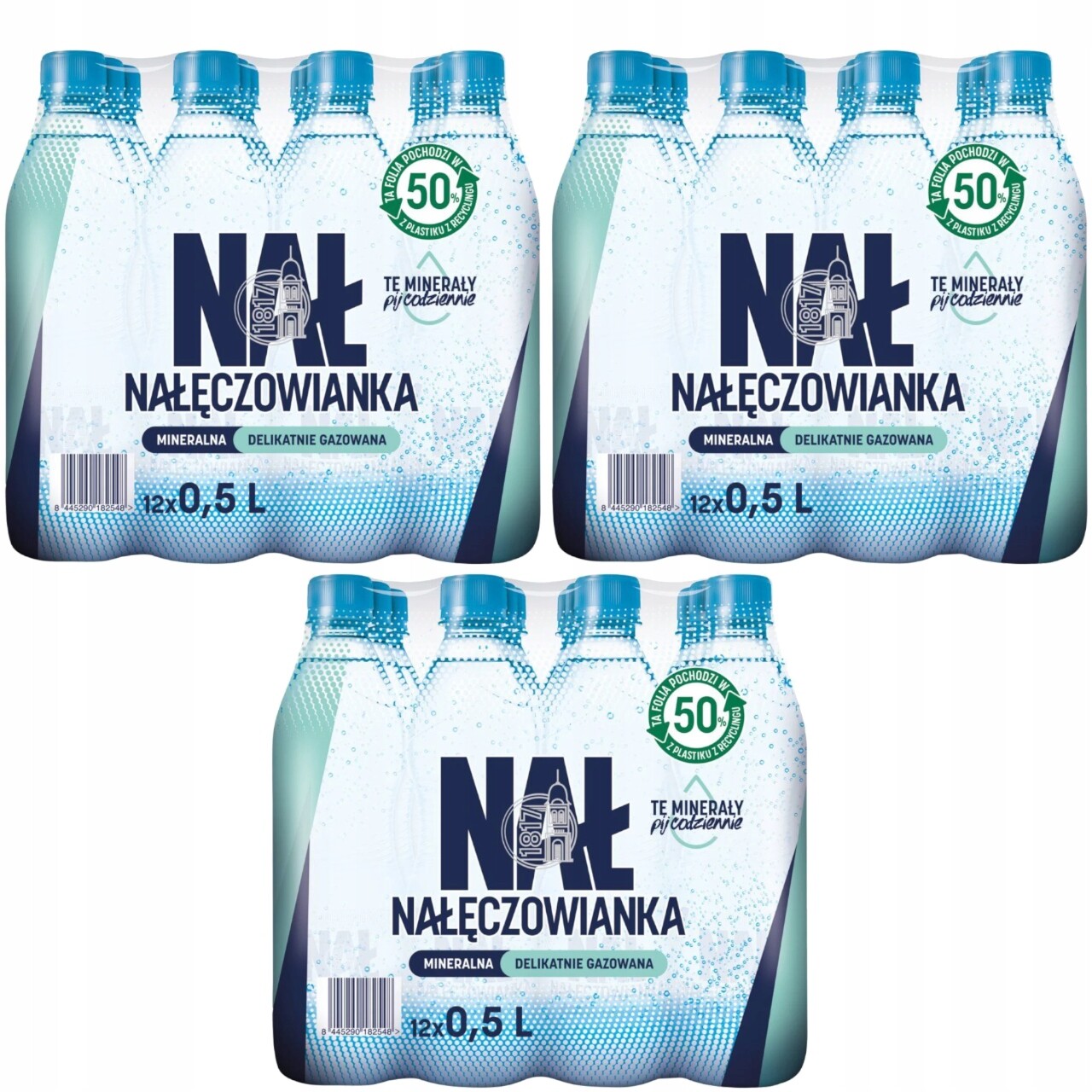 36 x minerální voda Nałęczowianka jemně perlivá 0,5 l