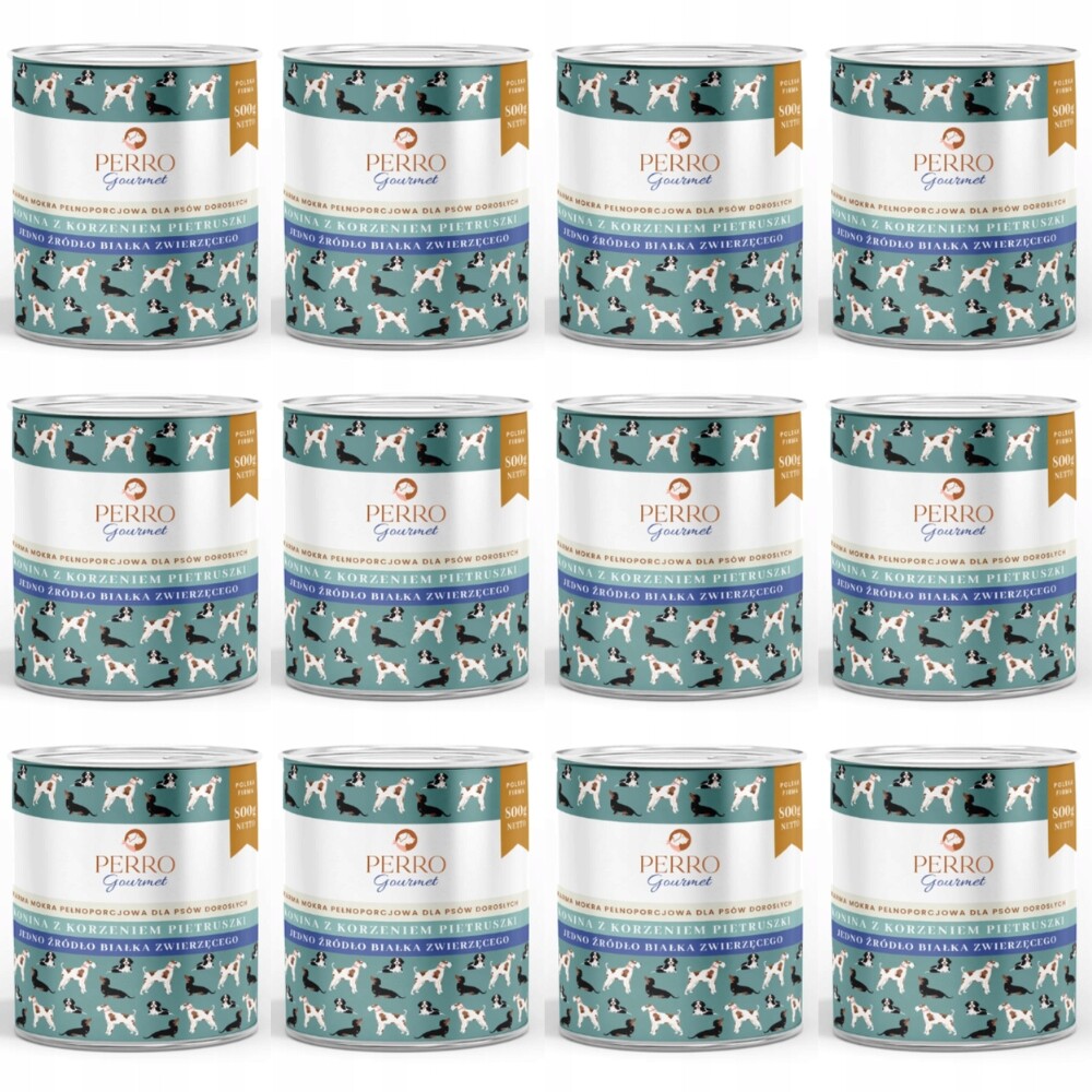 Vlhké krmivo pro psy Perro Gourmet koně a petržel 12 x 800 g