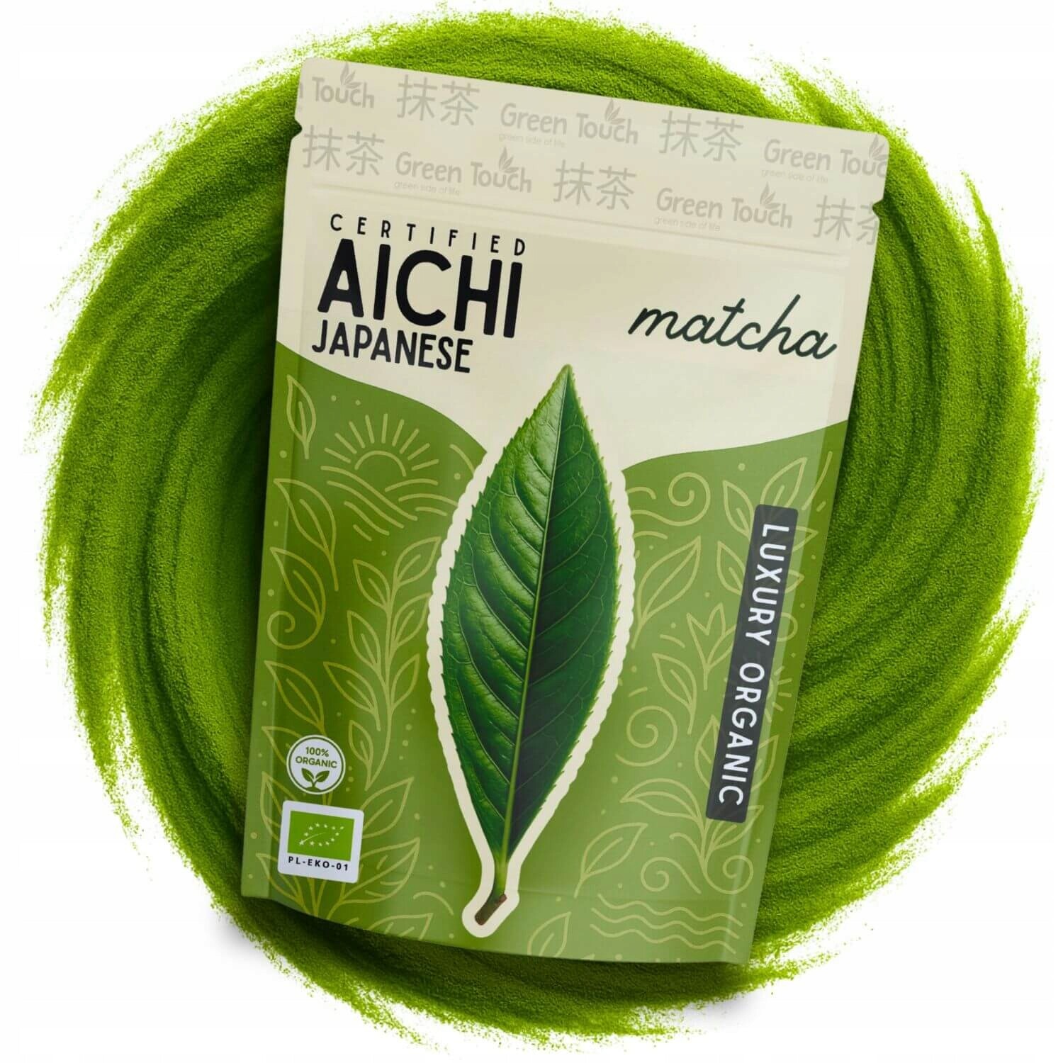 Čaj matcha japonský Aichi Luxusní 50 g Certifikovaný Bio Green Touch