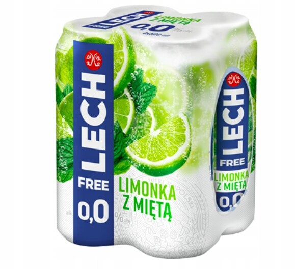 Lech Free Limetka Nealkoholické pivo 24x500 ml plechovka