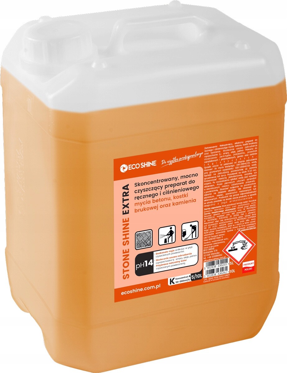 Eco Shine Stone Shine Extra čisticí přípravek na dlažební kostky a fasády 5 l