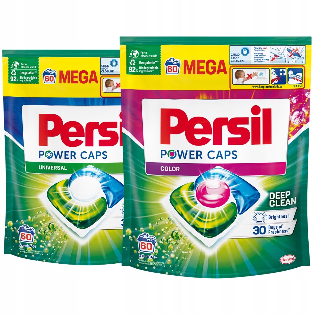 Persil Power Caps Kapsle na praní Sada MIX 120 ks