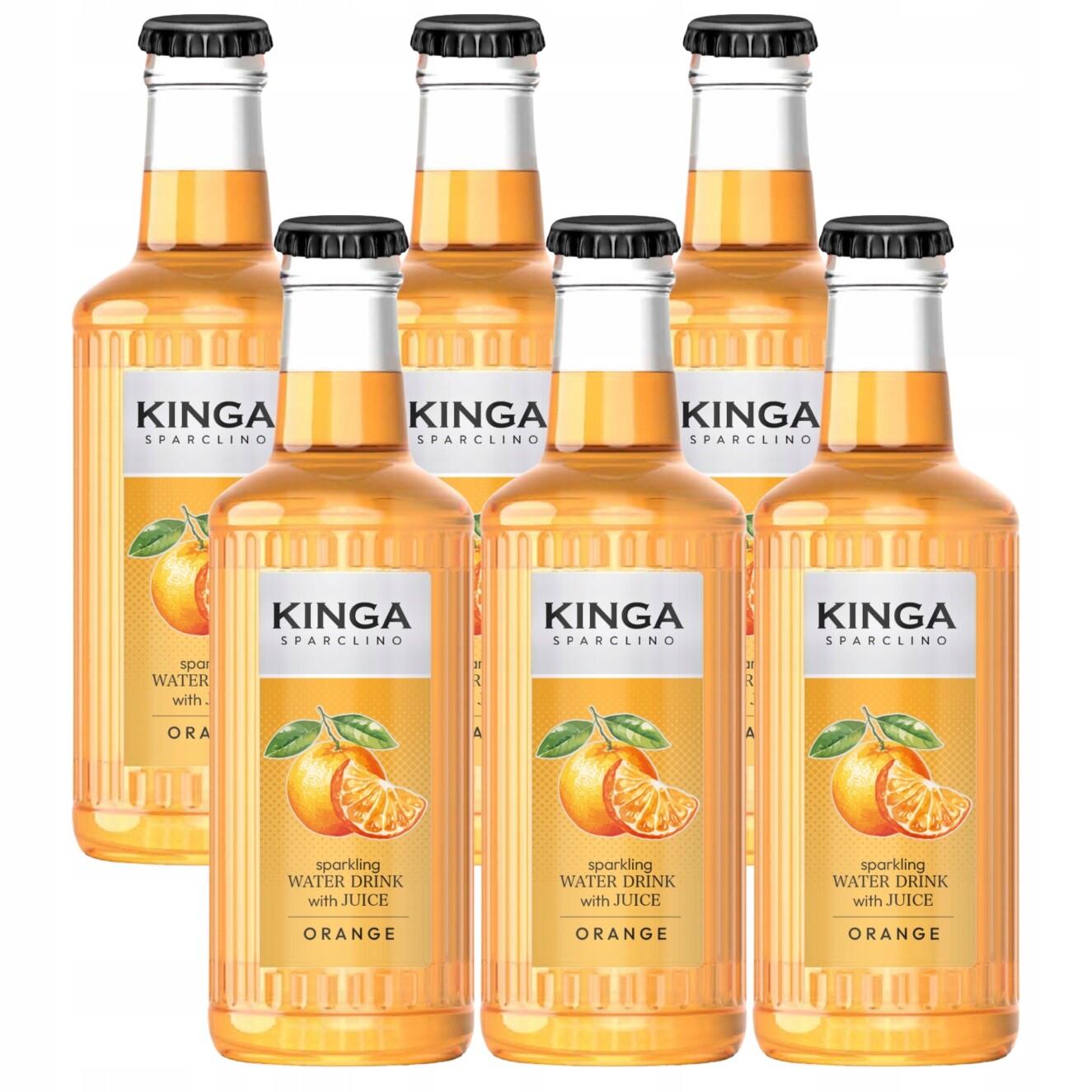 Kinga Sparclino Sycený nápoj s pomerančovou příchutí 250 ml x 6 kusů