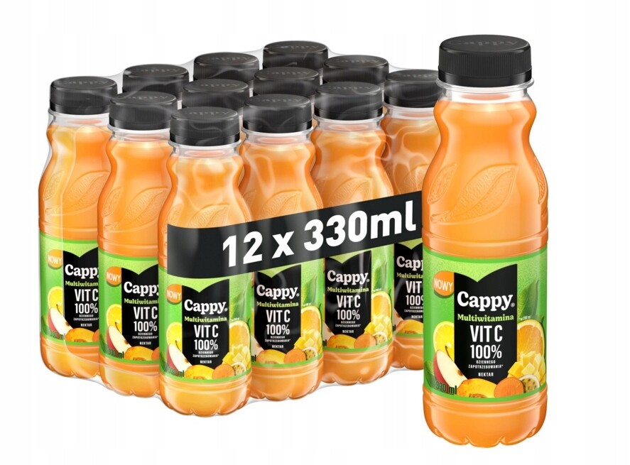 Cappy Nektar Multivitamín 330 ml 12 Ks