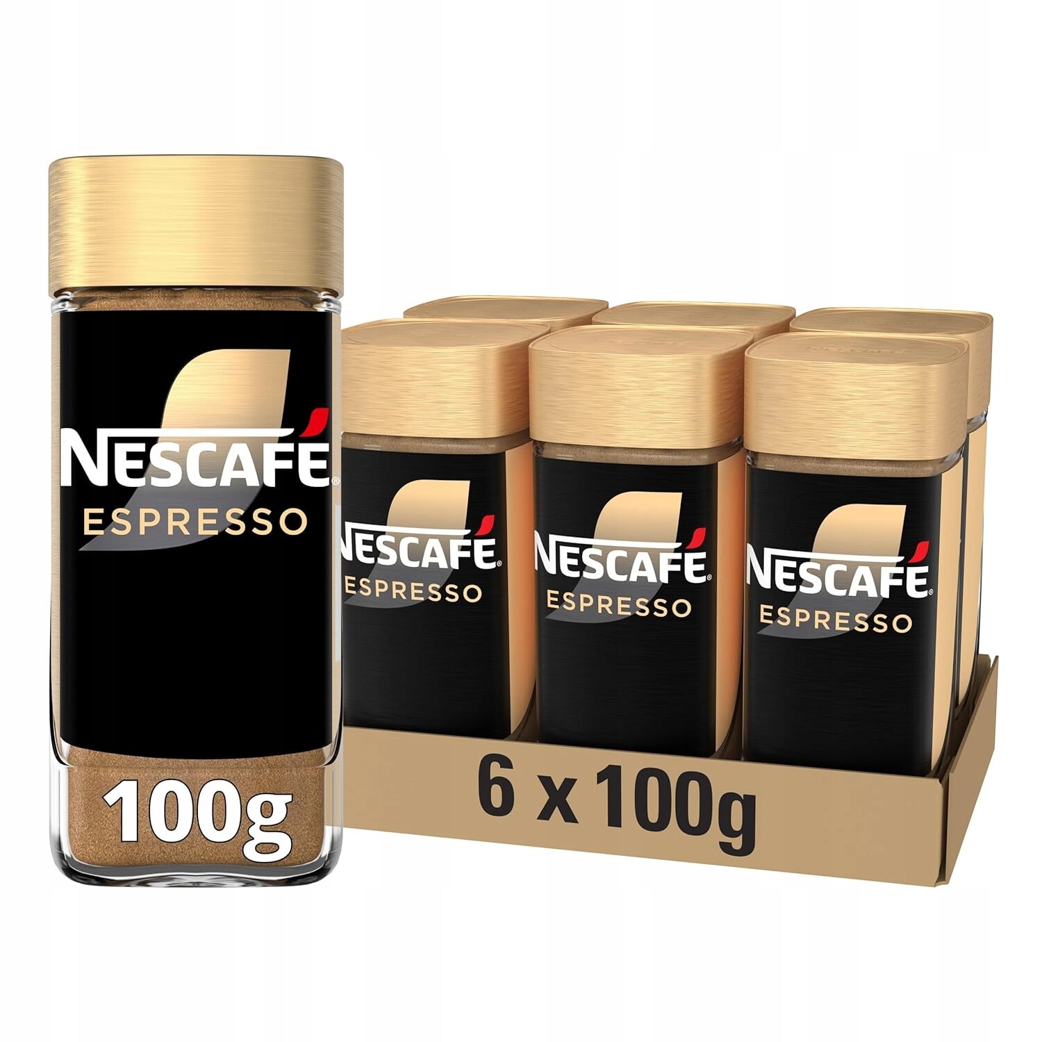 Sada 6 kusů Nescafe Espresso káva 100 gramů De