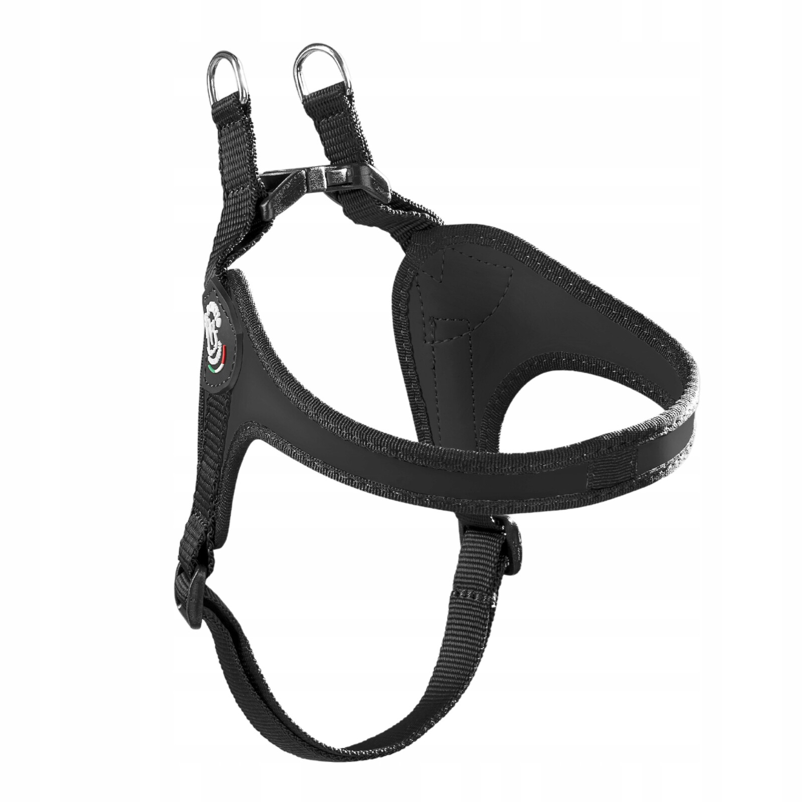 Tre Ponti Ramenní popruhy pod břichem 3 černé matné