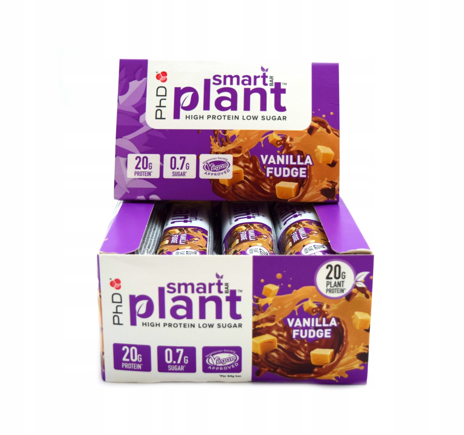 PhD Nutrition Smart Plant Protein Bar 64g Proteinová Tyčinka Low Sugar Vanilla