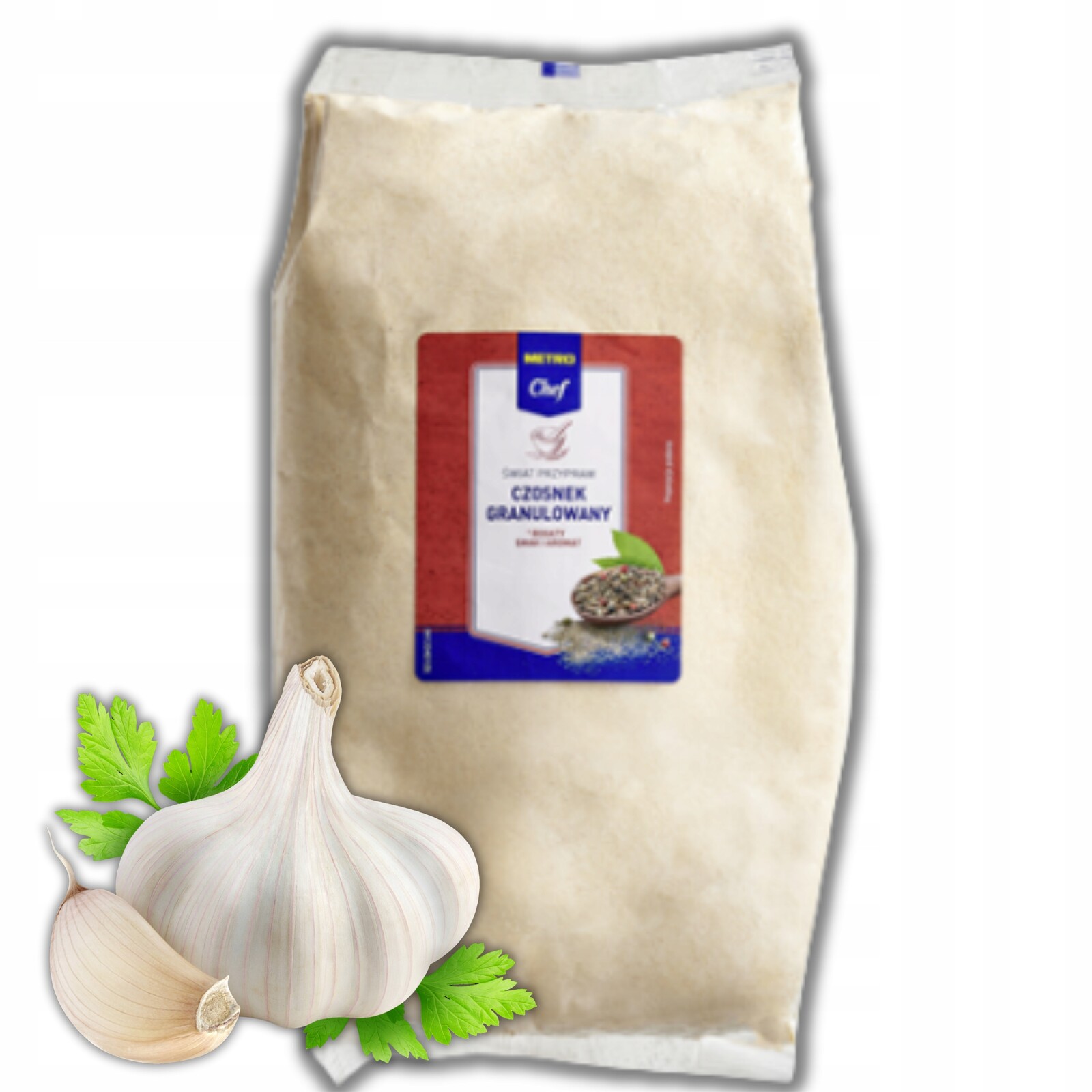 Česnek Granulovaný Aromatický Metro Chef velký sáček 1.4 kg 1400 g