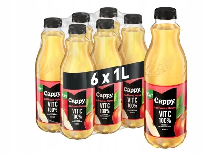 Nektar Cappy Jablko zakalené 1000 ml 6 Ks