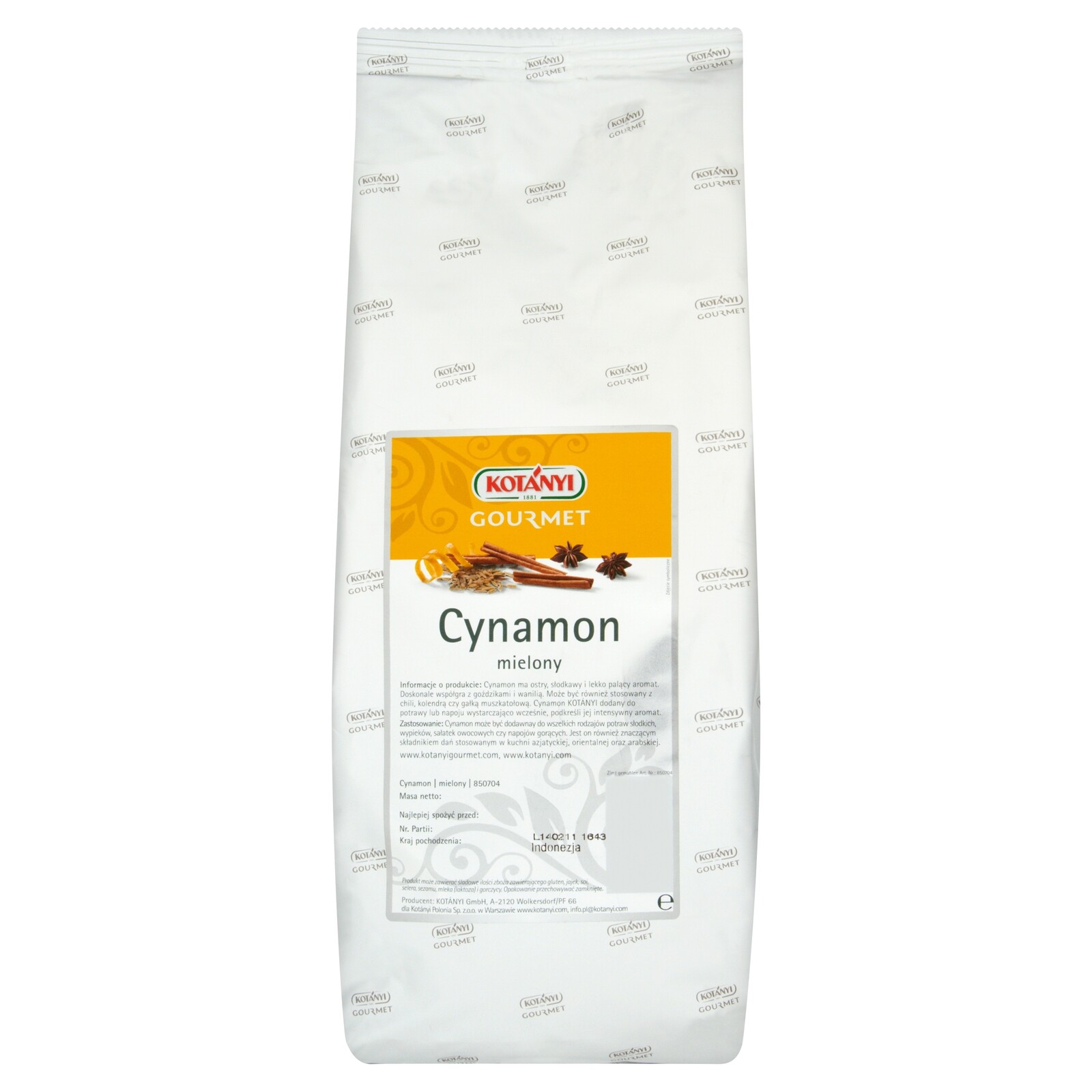 Kotanyi Mletá skořice 1000 g