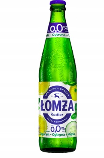 Lomža Radler nealkoholické pivo s příchutí citronové okurky máty 0,0% 20x500 ml