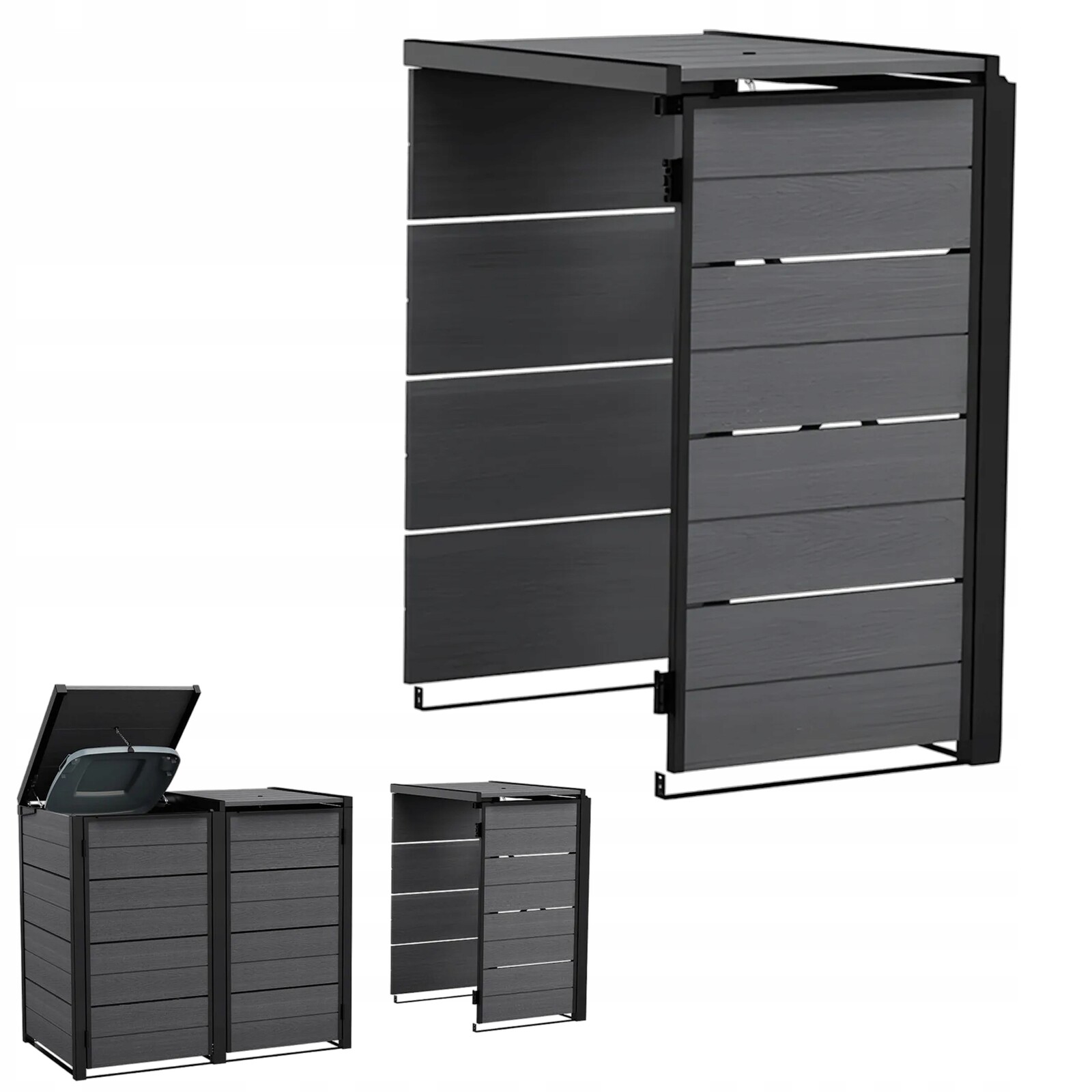 Rozšířovací modul pro zabudování odpadkových košů Hide Away Keter šedý 240L