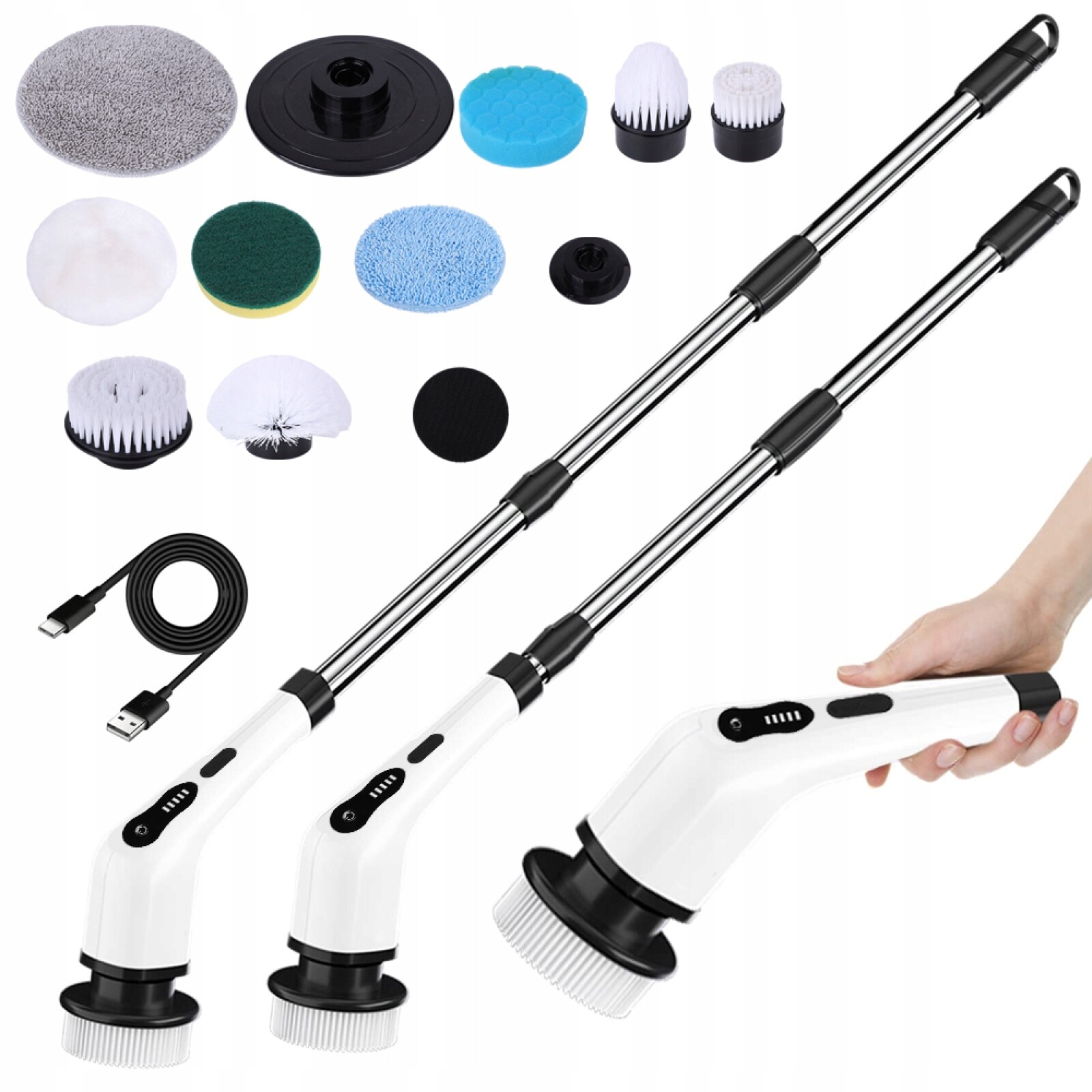 Elektrický Rotační Kartáč Pro Ruční Čištění A Čištění Při Drhnutí