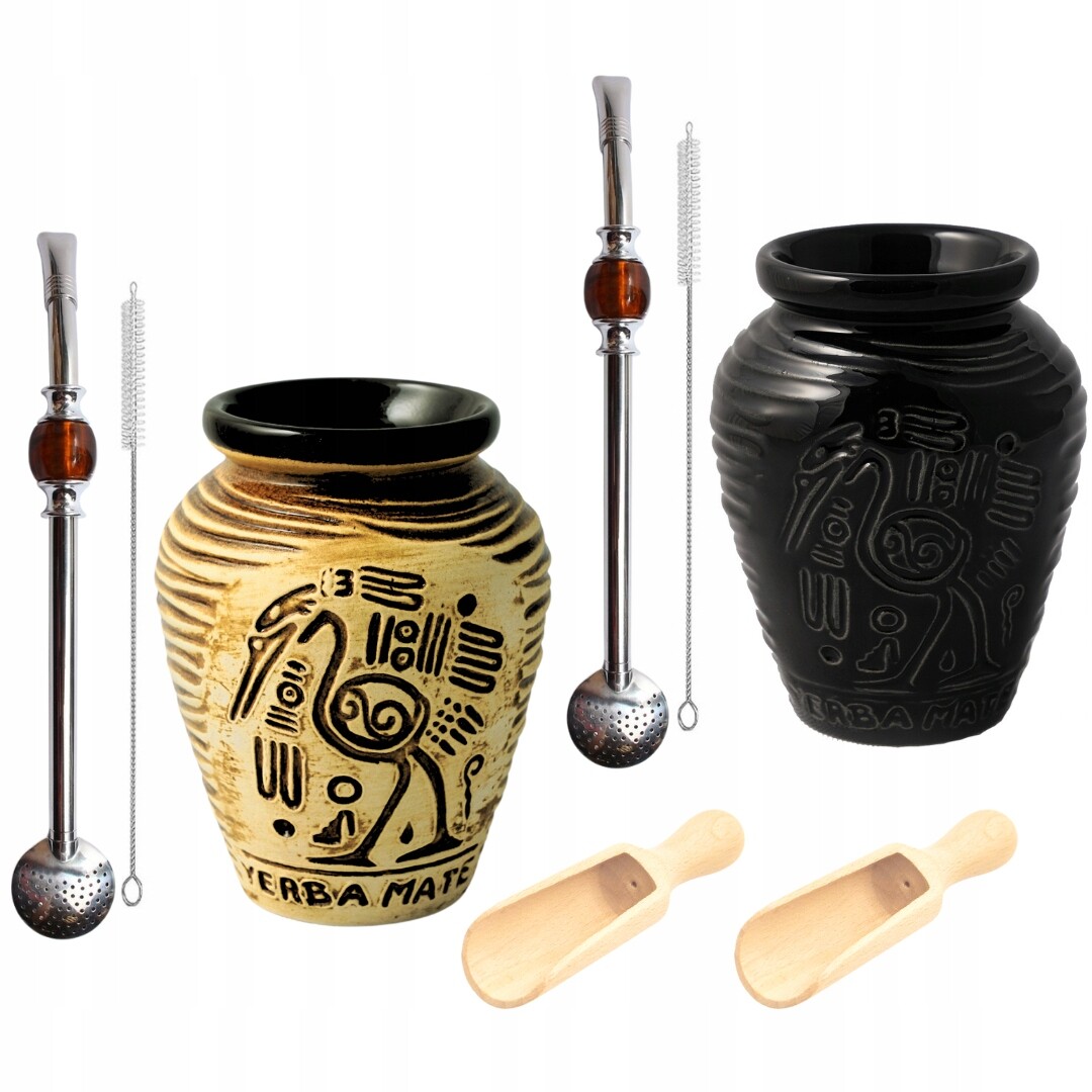 Sada pro Yerba Mate Matero Aztek Bombilla Pro Dva