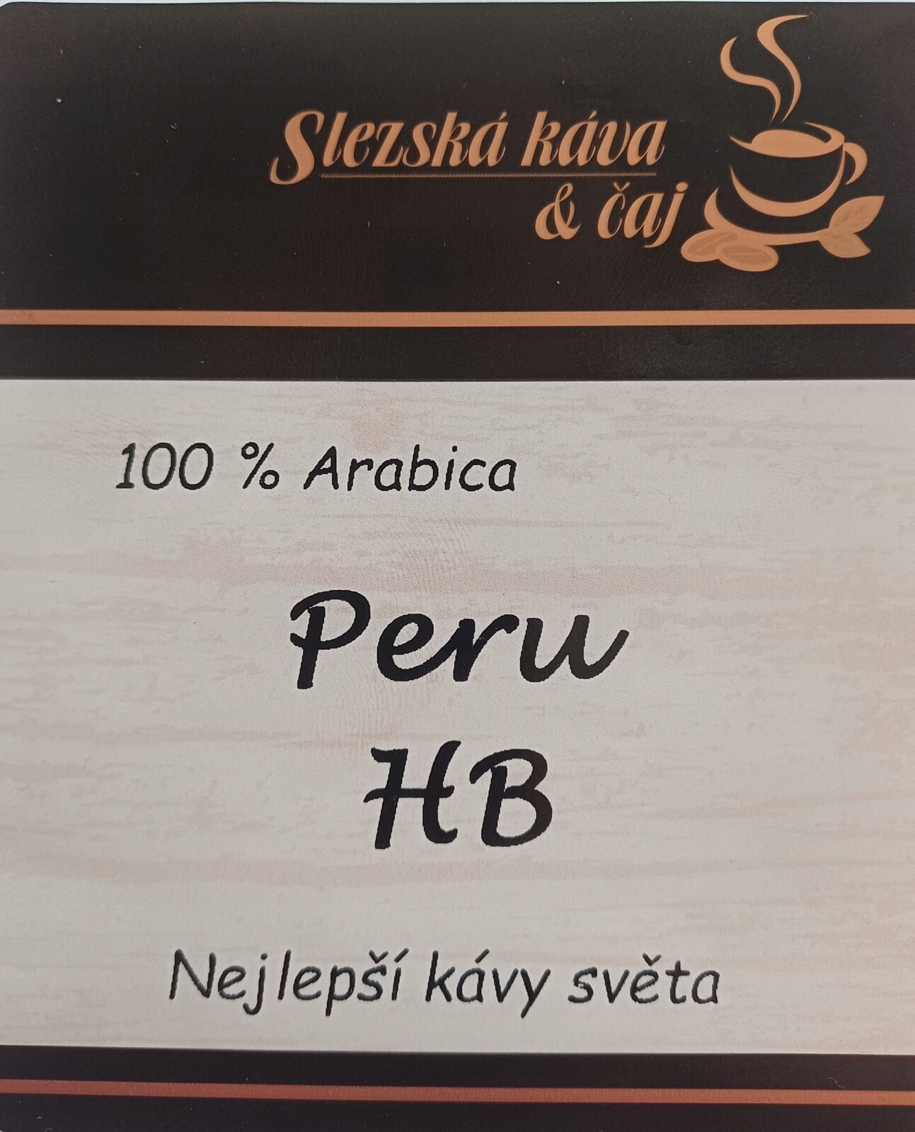 Káva zrnková Arabica Slezská káva a čaj Peru