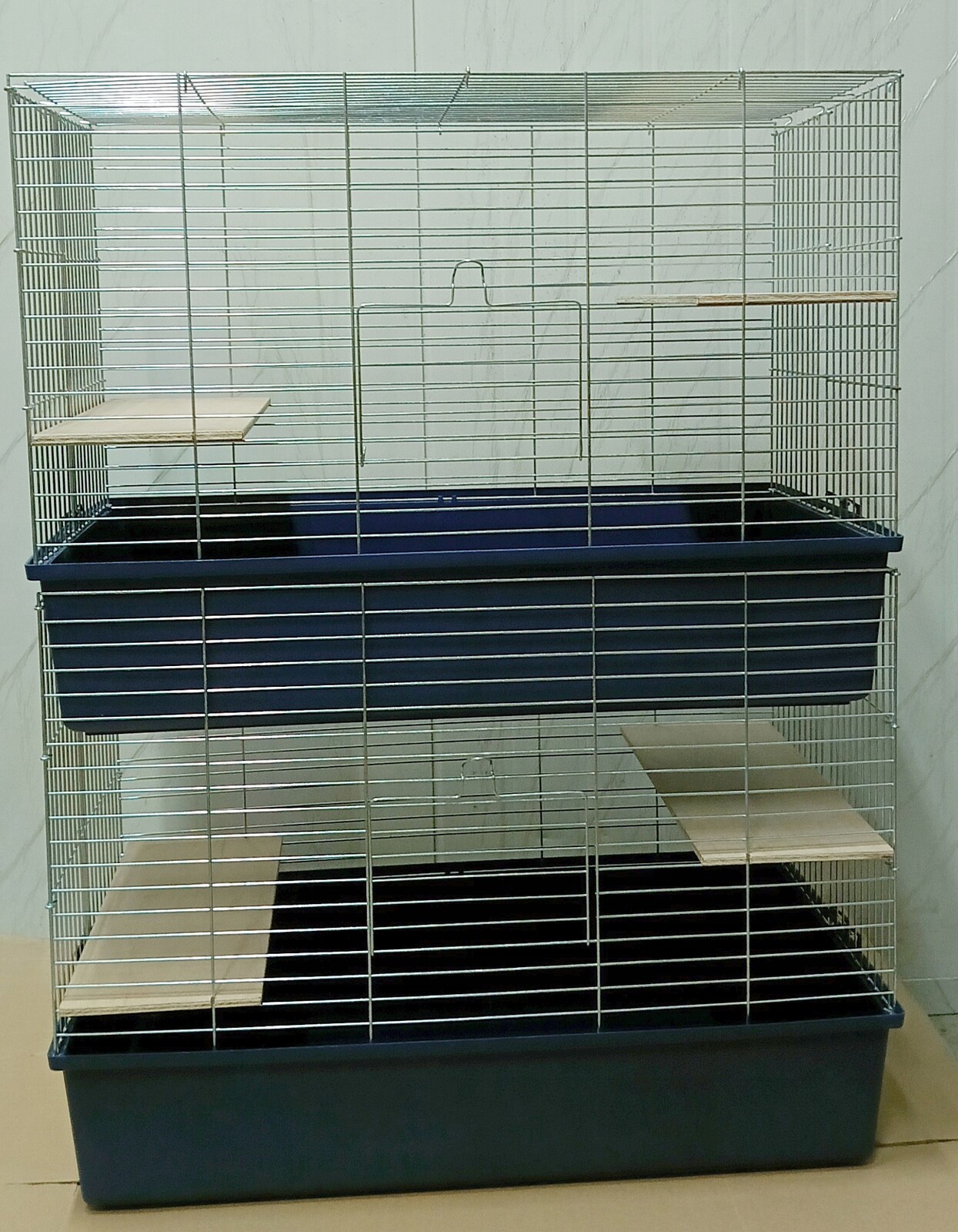 Klec pro šinšila Fretku Králíka Prasátka 80 cm Lux dvojitá patrová