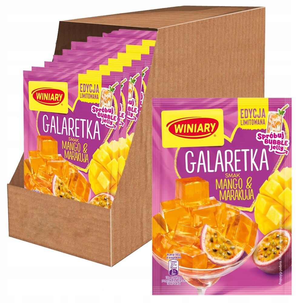 Winiary Želé s příchutí manga a marakuji 47 g x 25 kusů