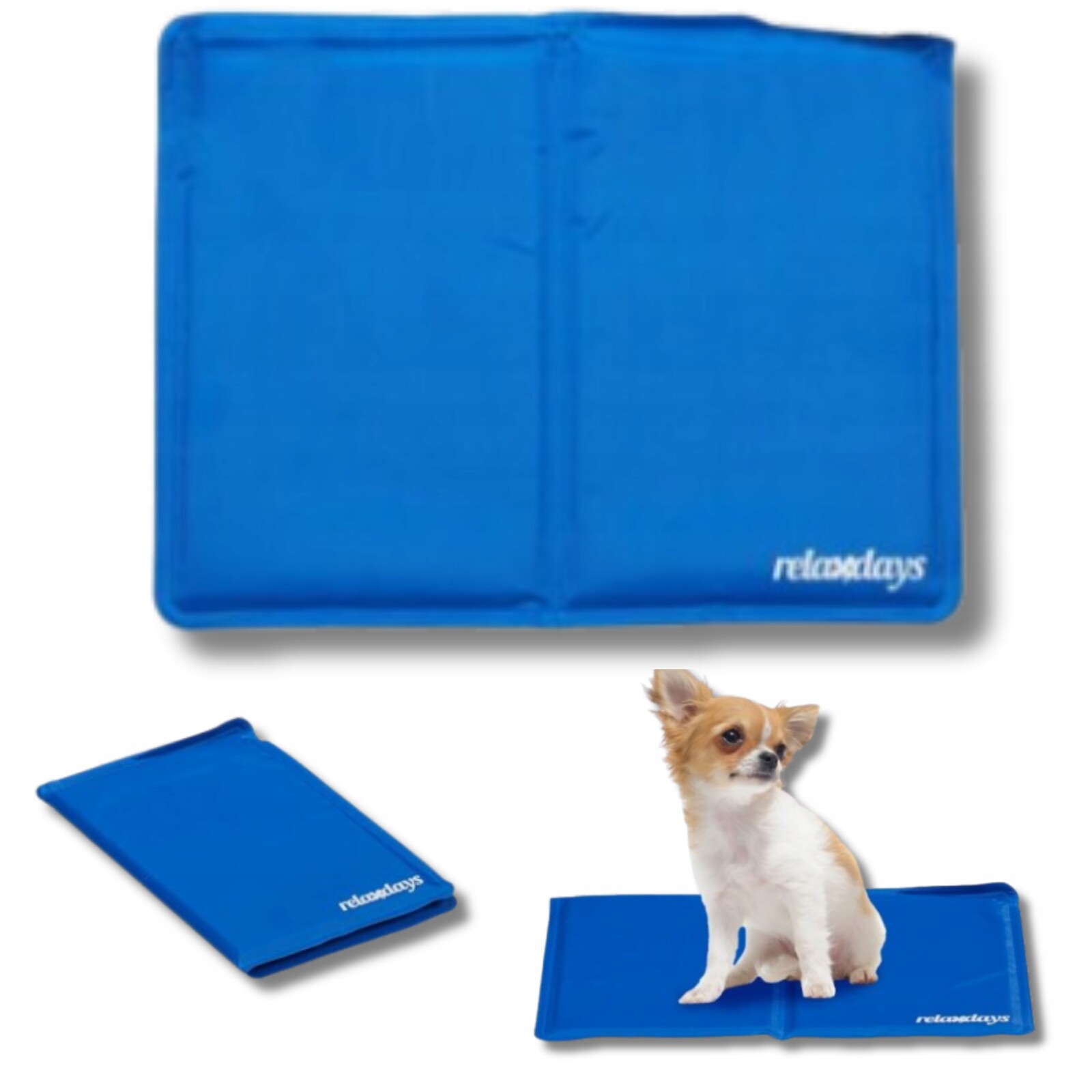 Chladící podložka do horka Pro Psa Kočku Modrá 110x70 do domu ohrádkového auta