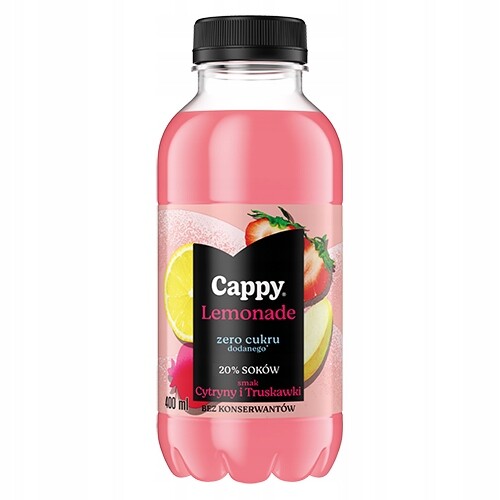 Neperlivý nápoj Cappy Happy Citron Jahoda 400 ml 12 Ks