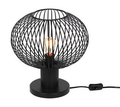 Stolní lampa TRIO GILA E27 1x10W černá bez žárovky 565790132