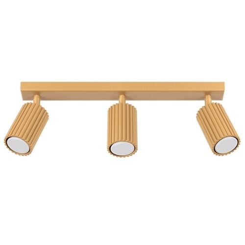 Stropní svítidlo SOLLUX KARBON 3L zlaté GU10 3x10W bez žárovek SL.1562