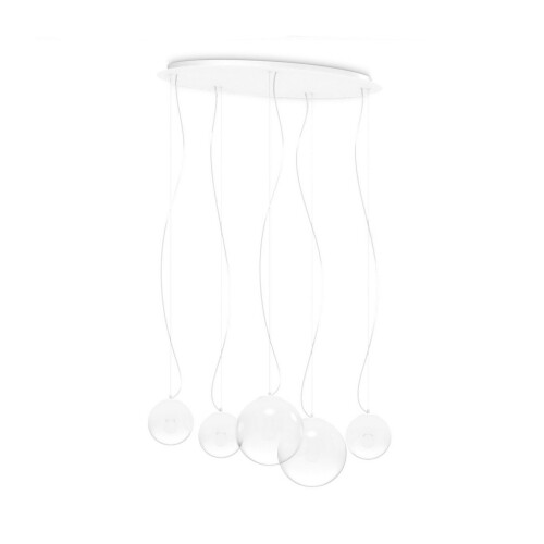 Závěsné svítidlo Ideal LUX Mapa clear 5x42W E27 346632