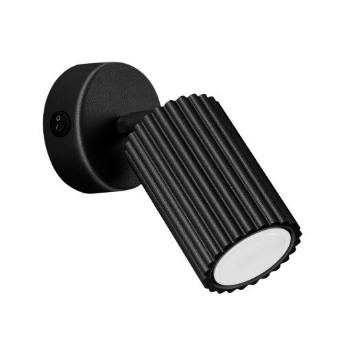 Nástěnné svítidlo SOLLUX KARBON černá GU10 1x10W bez žárovky SL.1579