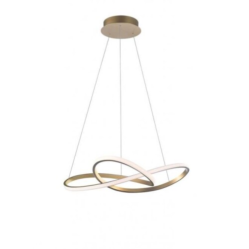 Závěsné LED svítidlo NOVA LUCE FUSION 53W 3000K zlatá barva 1701101002