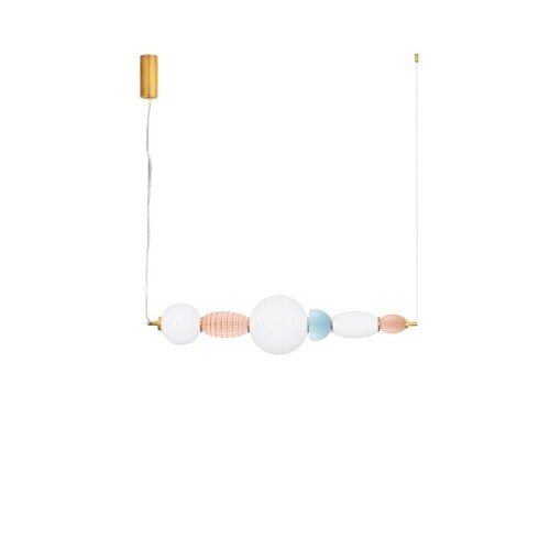 Závěsné LED svítidlo NOVA LUCE ORBIE 28W 3000K keramika a sklo 9009352