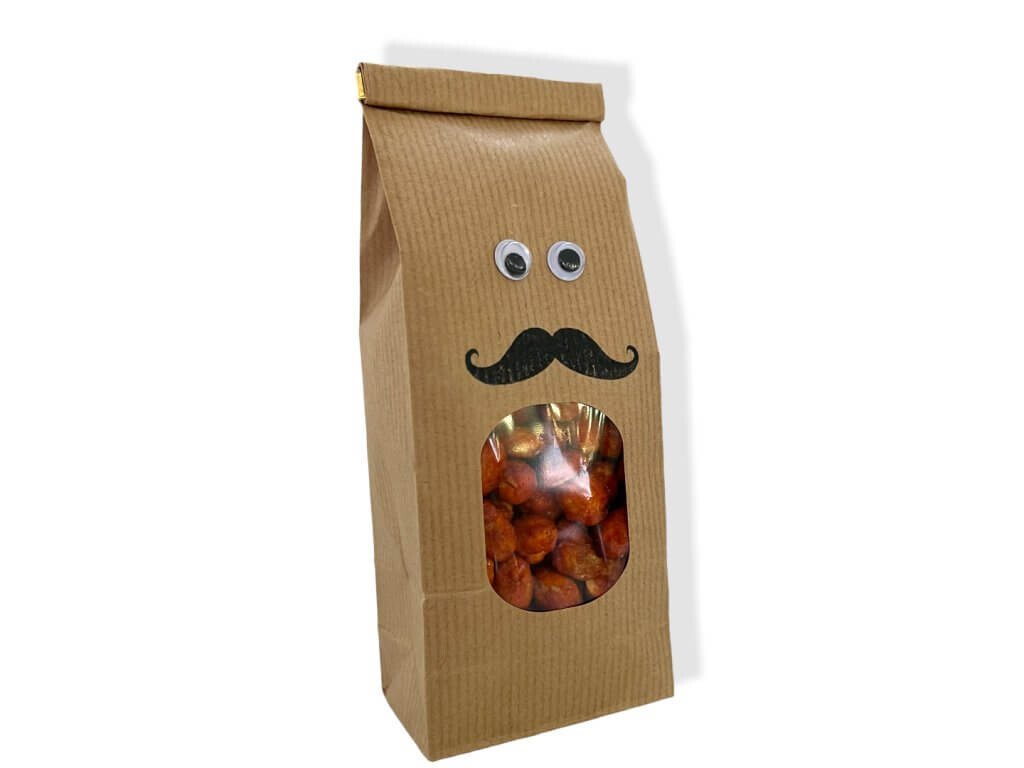 Nutworld.cz Arašídy v karamelu s chilli PRO MUŽE s knírem 180g