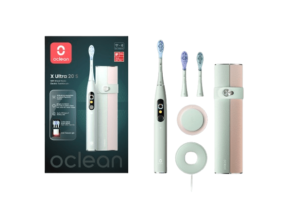 OCLEAN X Ultra 20 S Green pouzdro a sonický kartáček, zelený