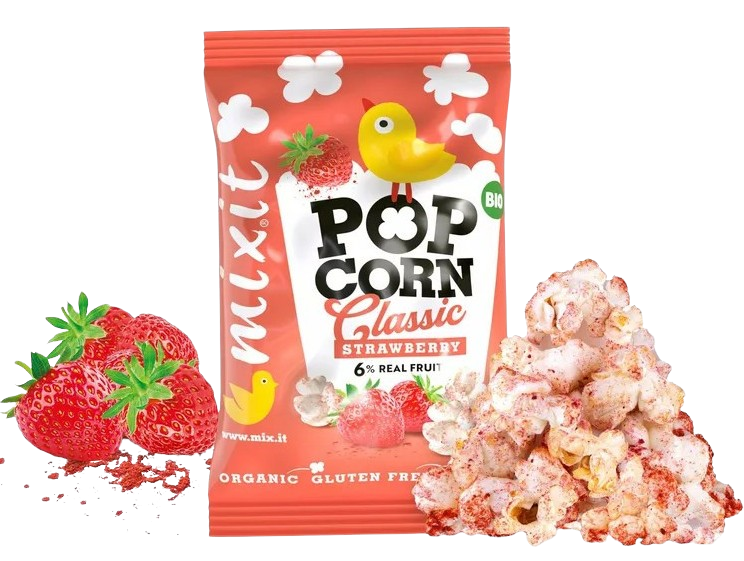 MIXIT BIO popcorn - Jahoda do kapsy 13 g