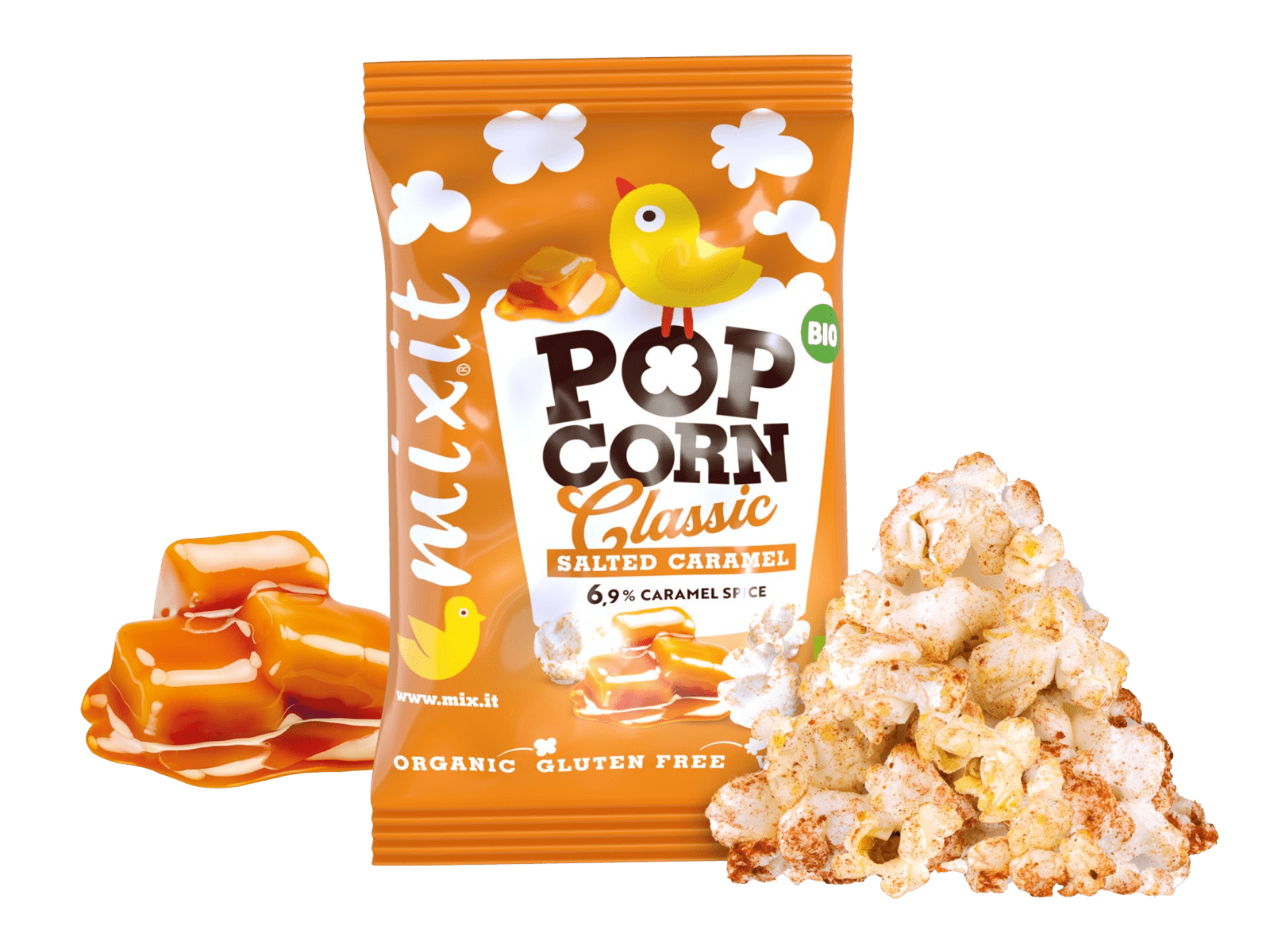 MIXIT BIO popcorn - Slaný karamel do kapsy 13 g