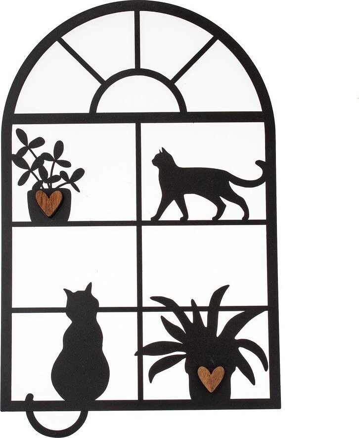 Kovová nástěnná dekorace 30x48 cm – Dakls