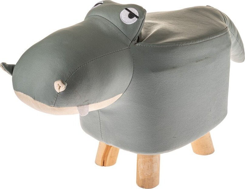 Šedá dětská stolička Hippo – Dakls