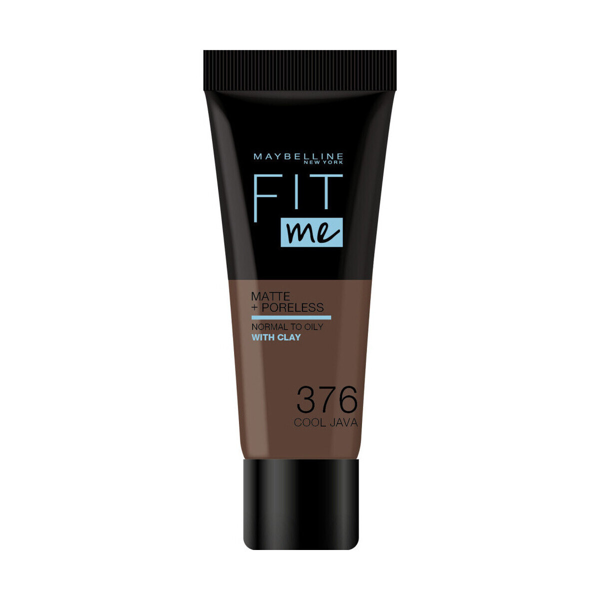 Maybelline New York  Fit Me Matte   Poreless Foundation - 376 Cool Java  Hnědá