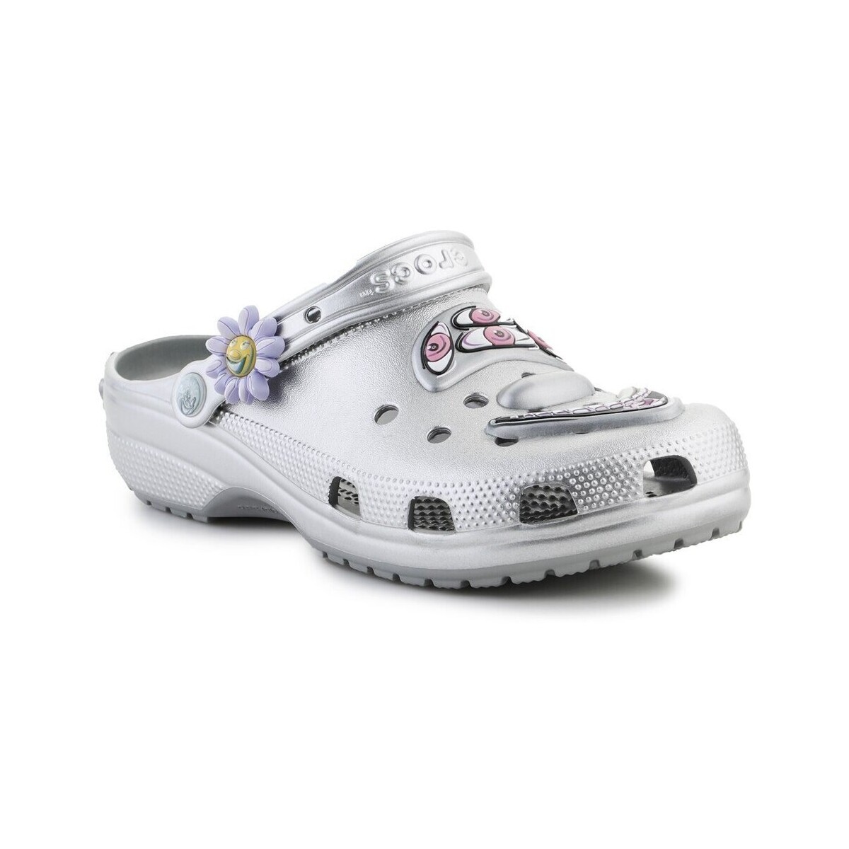 Crocs  Scharf Classic Clog  Stříbrná