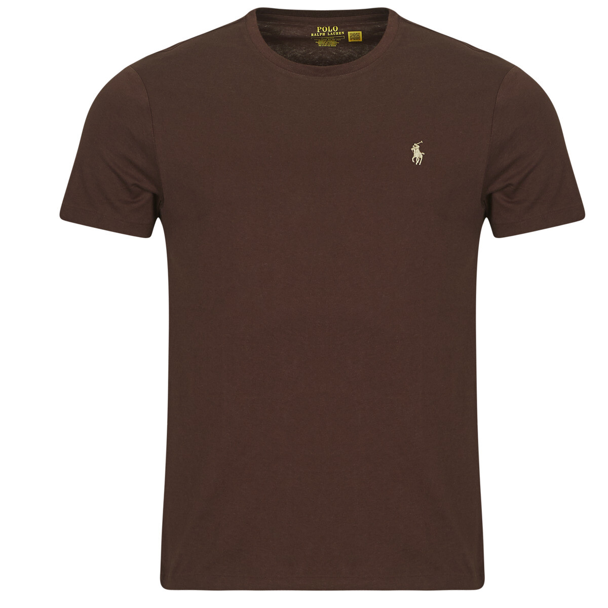 Polo Ralph Lauren  T-SHIRT AJUSTE EN COTON  Hnědá