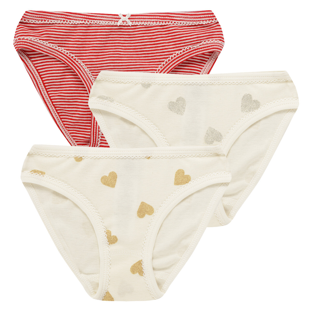 Petit Bateau  LOT CULOTTES X3  ruznobarevne