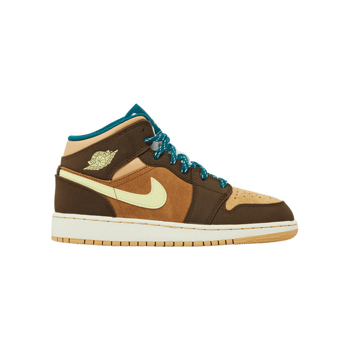 Nike  Jordan 1 Mid Cacao Wow (GS)  Hnědá