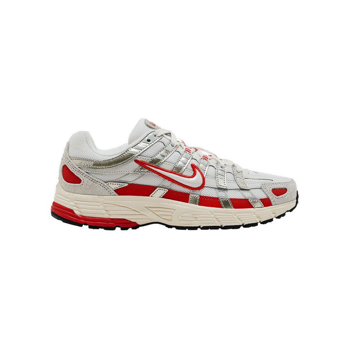 Nike  P-6000 Sail Pale Ivory Light Bone Picante Red (Women's)  Červená