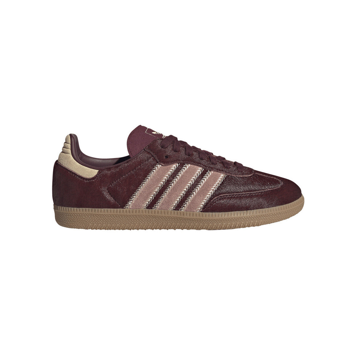 adidas  Samba OG Maroon Sand Strata Pony (Women's)  Fialová